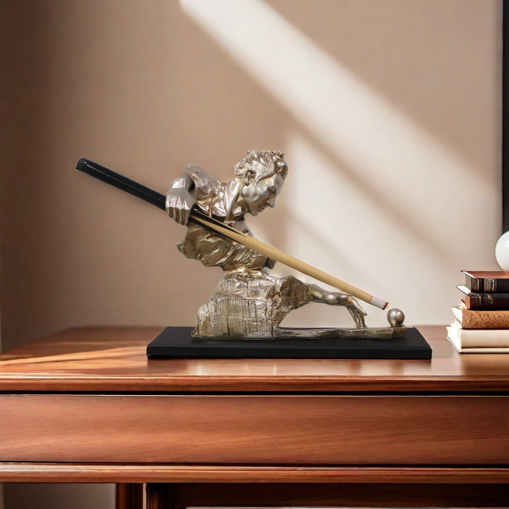 Billiards Player Decorative Sculpture