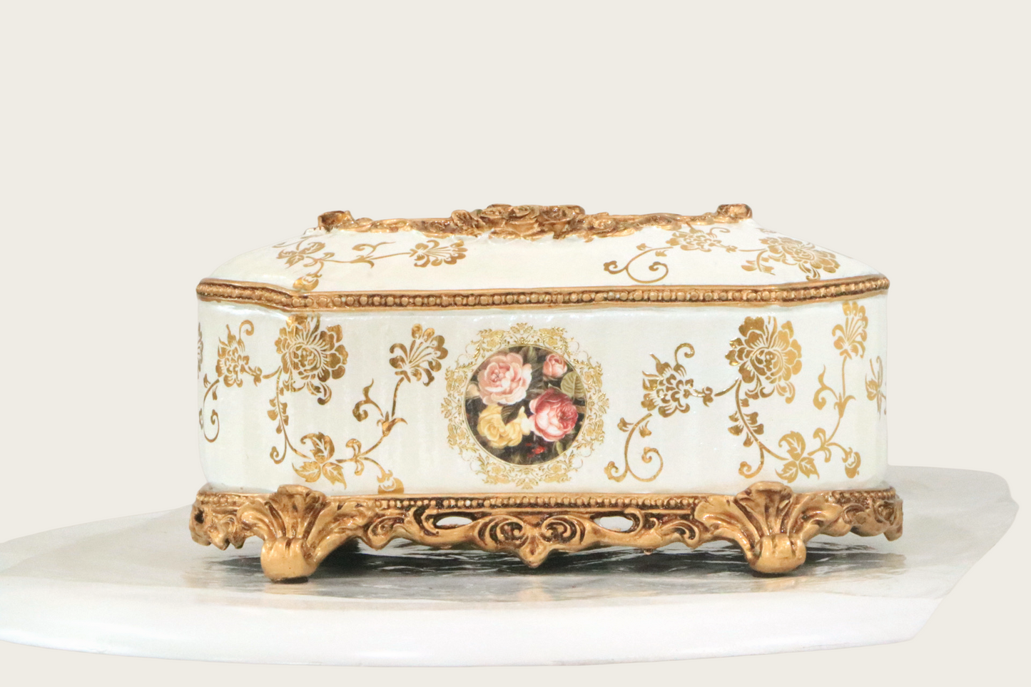 Vintage Floral Tissue Box