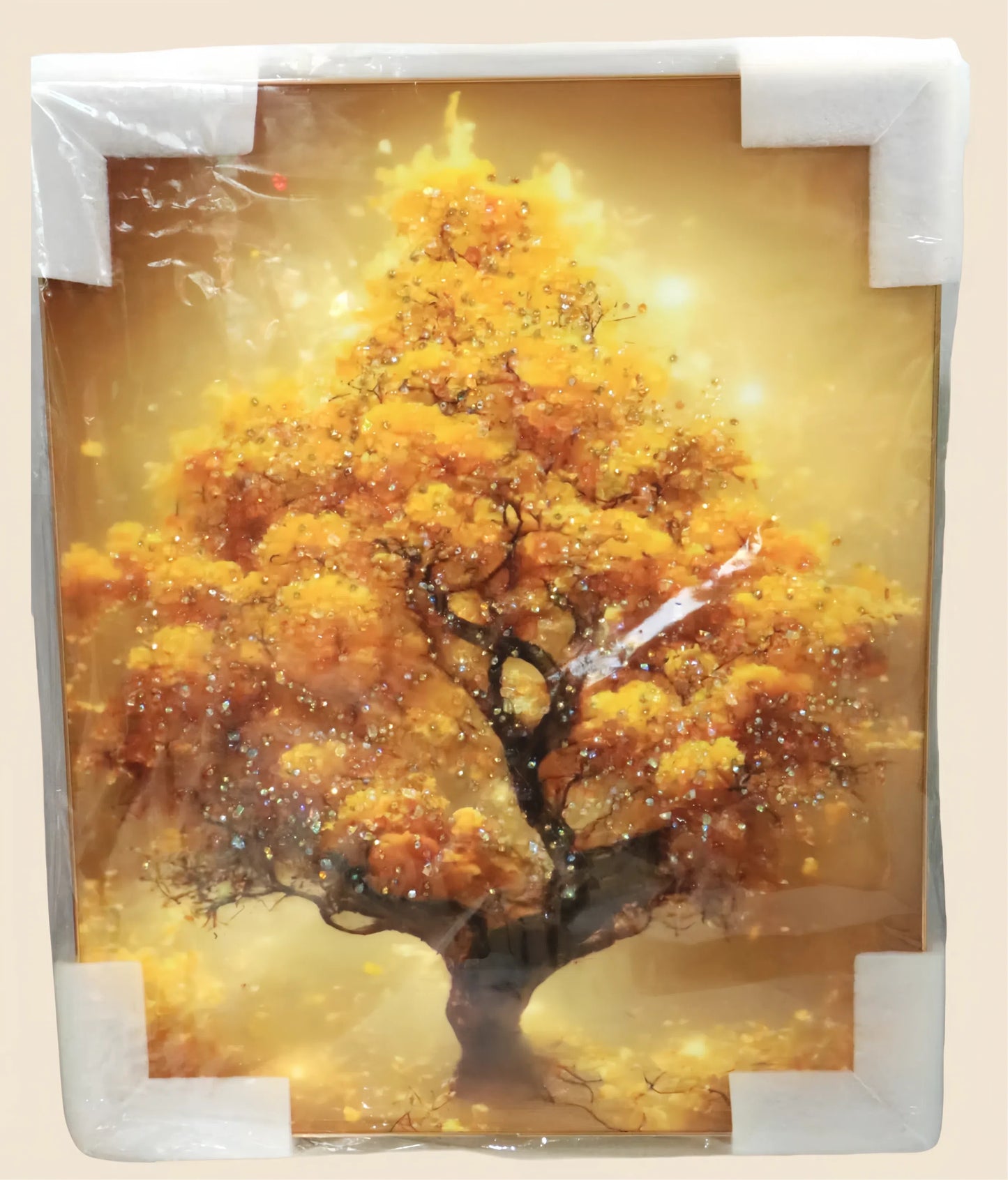 Golden Tree 3D Crystal Wall Art
