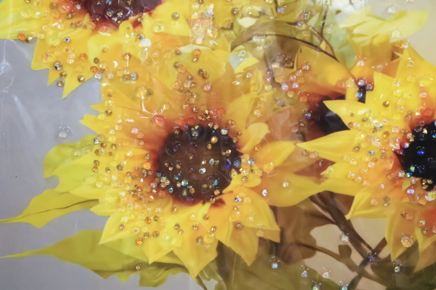 Sunflower 3D Crystal Wall Art