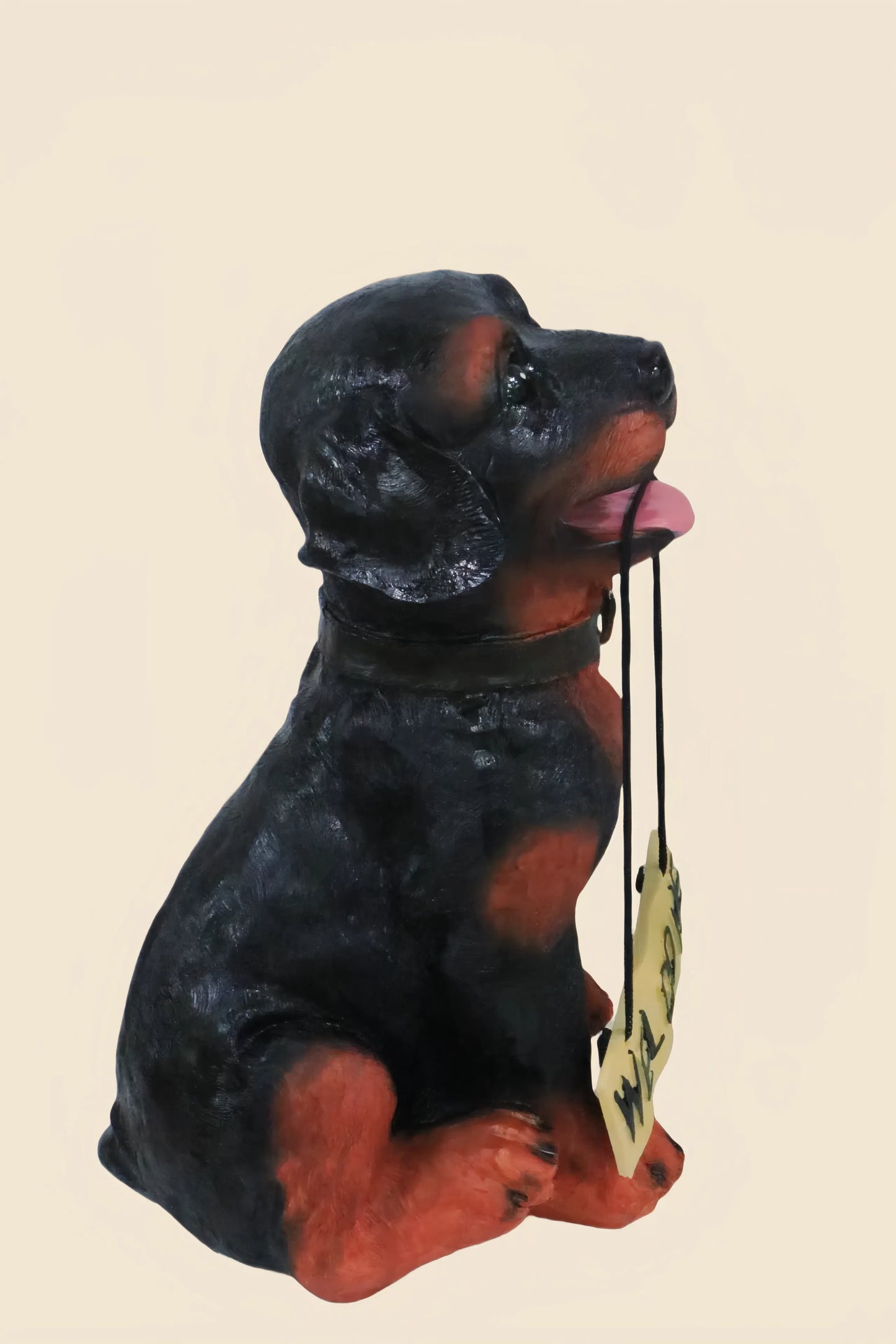 Rottweiler Puppy Welcome Statue