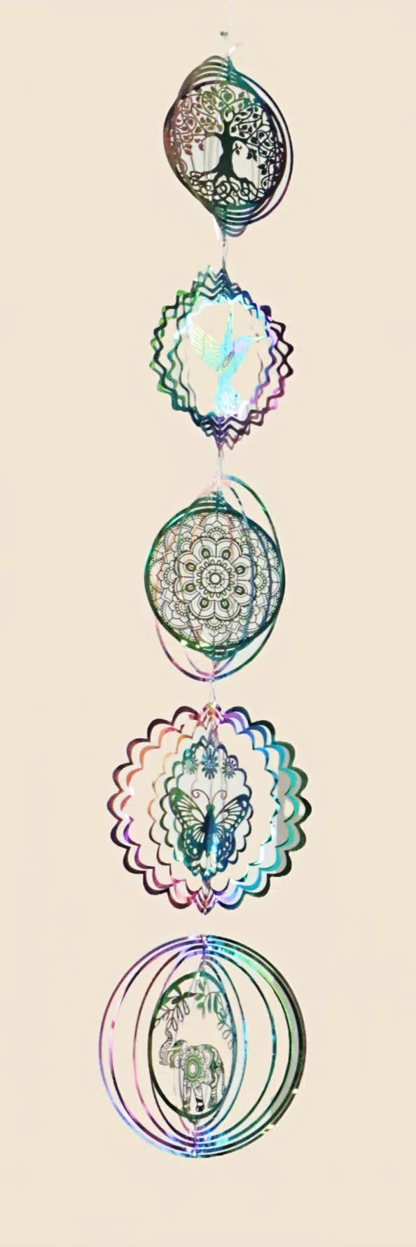 Nature-Inspired Wind Spinner Set