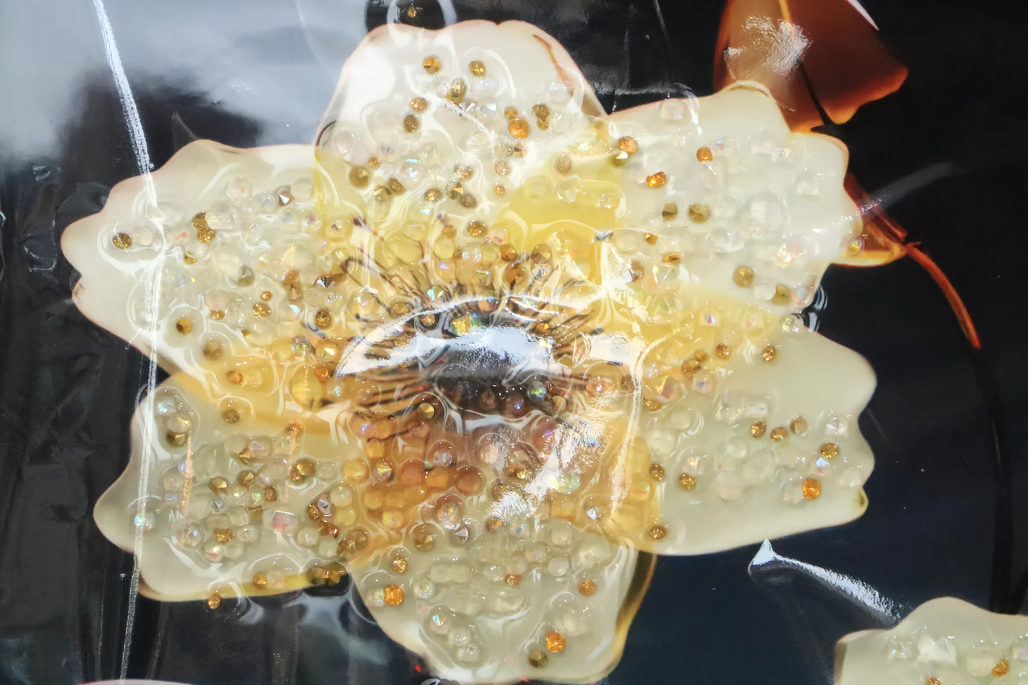 Floral Vase 3D Crystal Wall Art