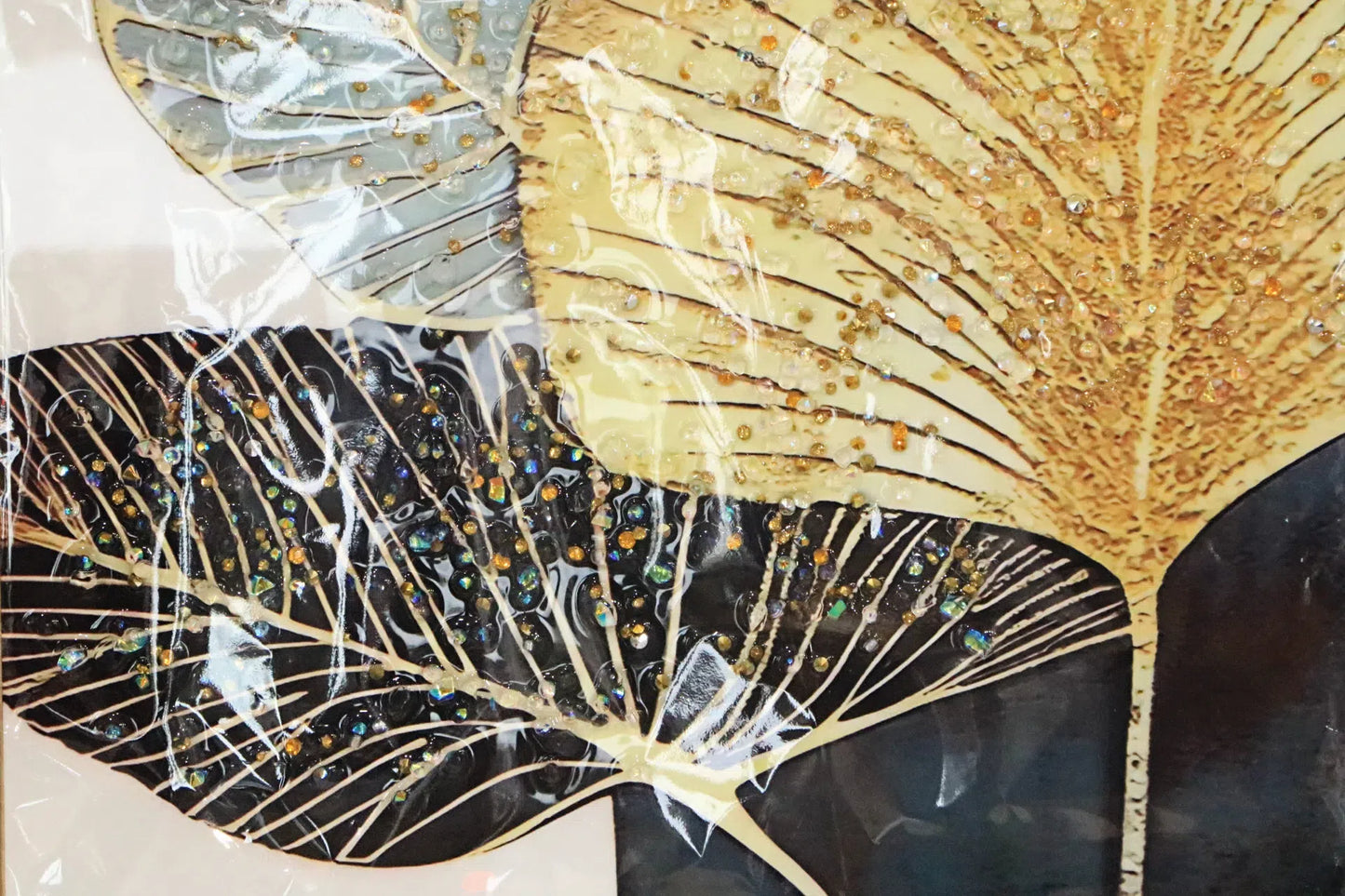 Ginkgo Leaf 3D Crystal Wall Art