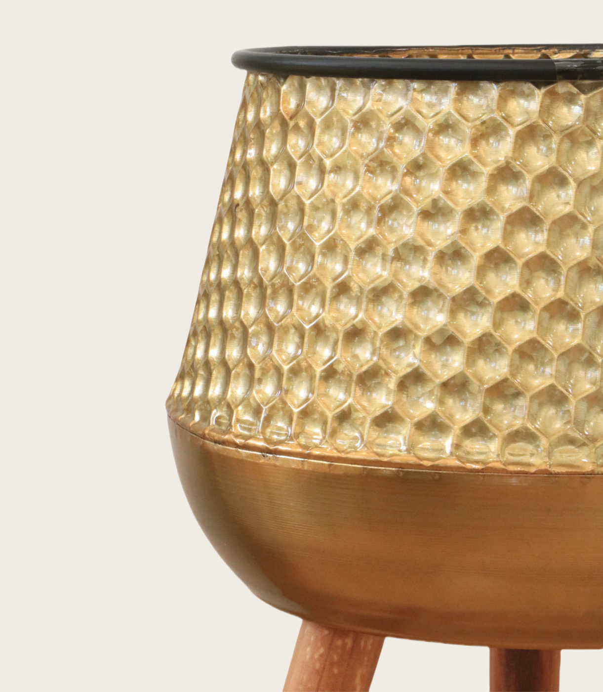 Modern Gold Metal Planter