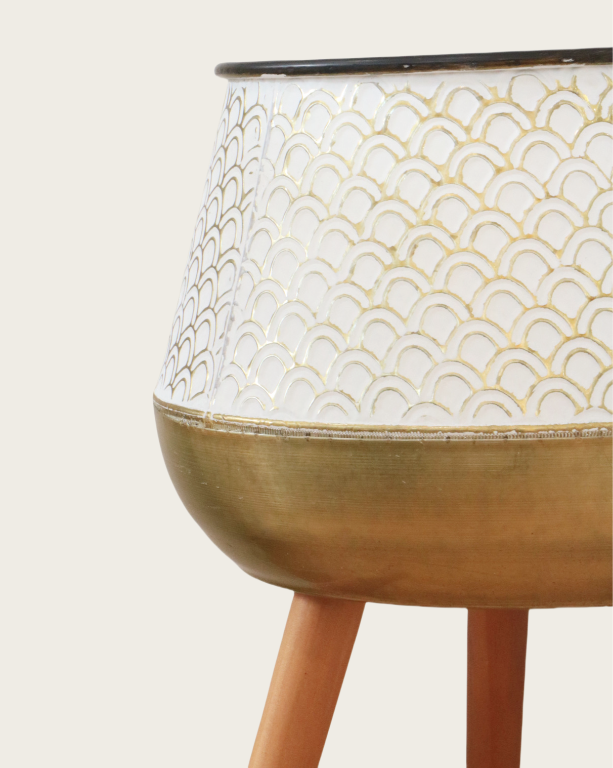 Modern White Planter