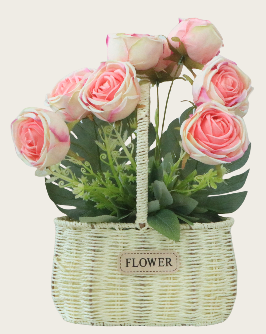 Charming Rose Arrangement in Basket