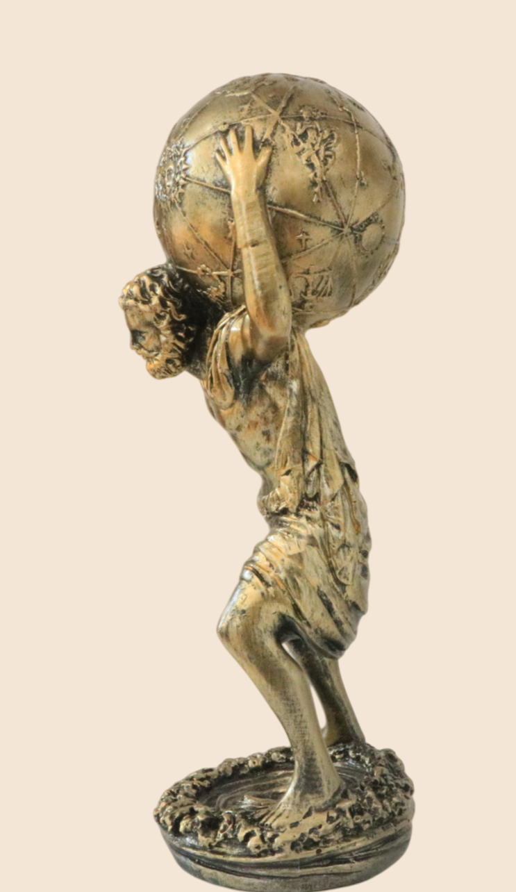 Atlas Sculpture - Greek Mythology Inspired Decorative Figurine