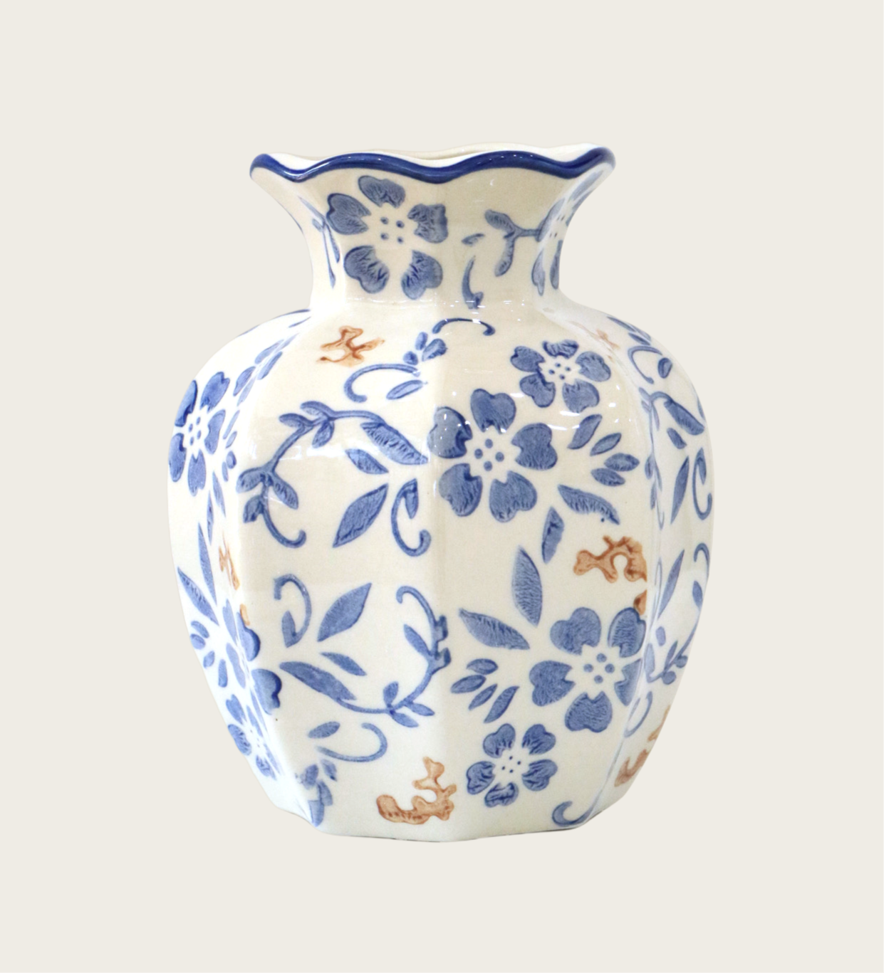 Blue and White Porcelain Flower Vase