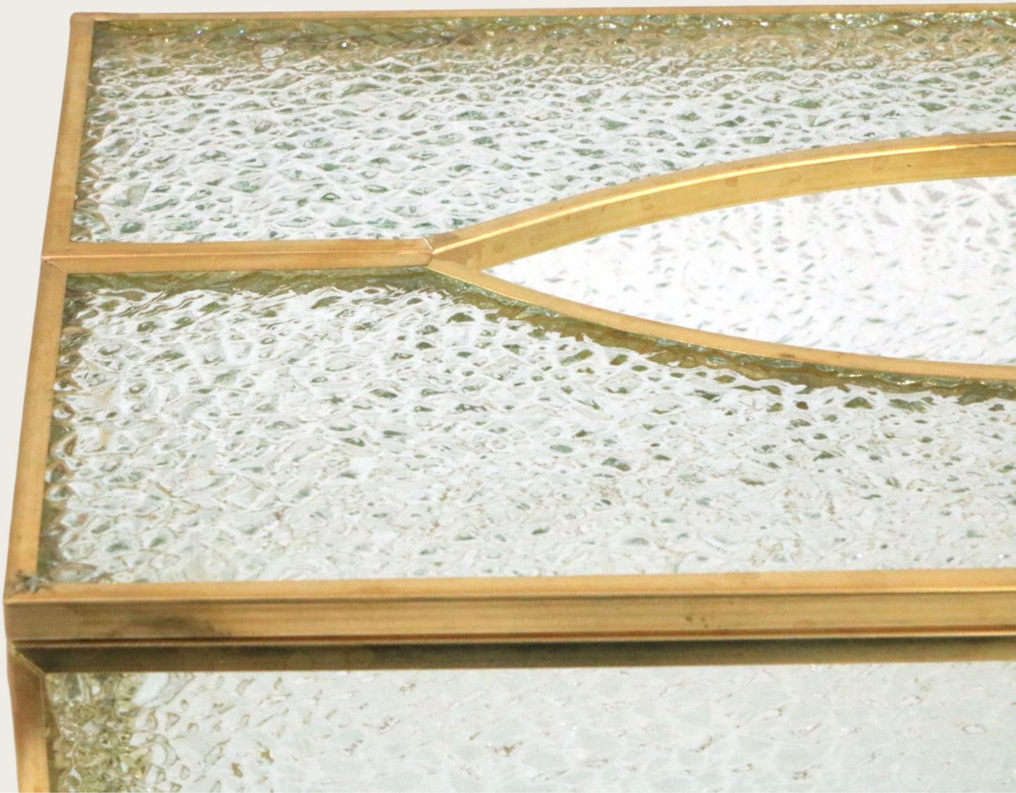 Elegant Vintage Glass Tissue Box