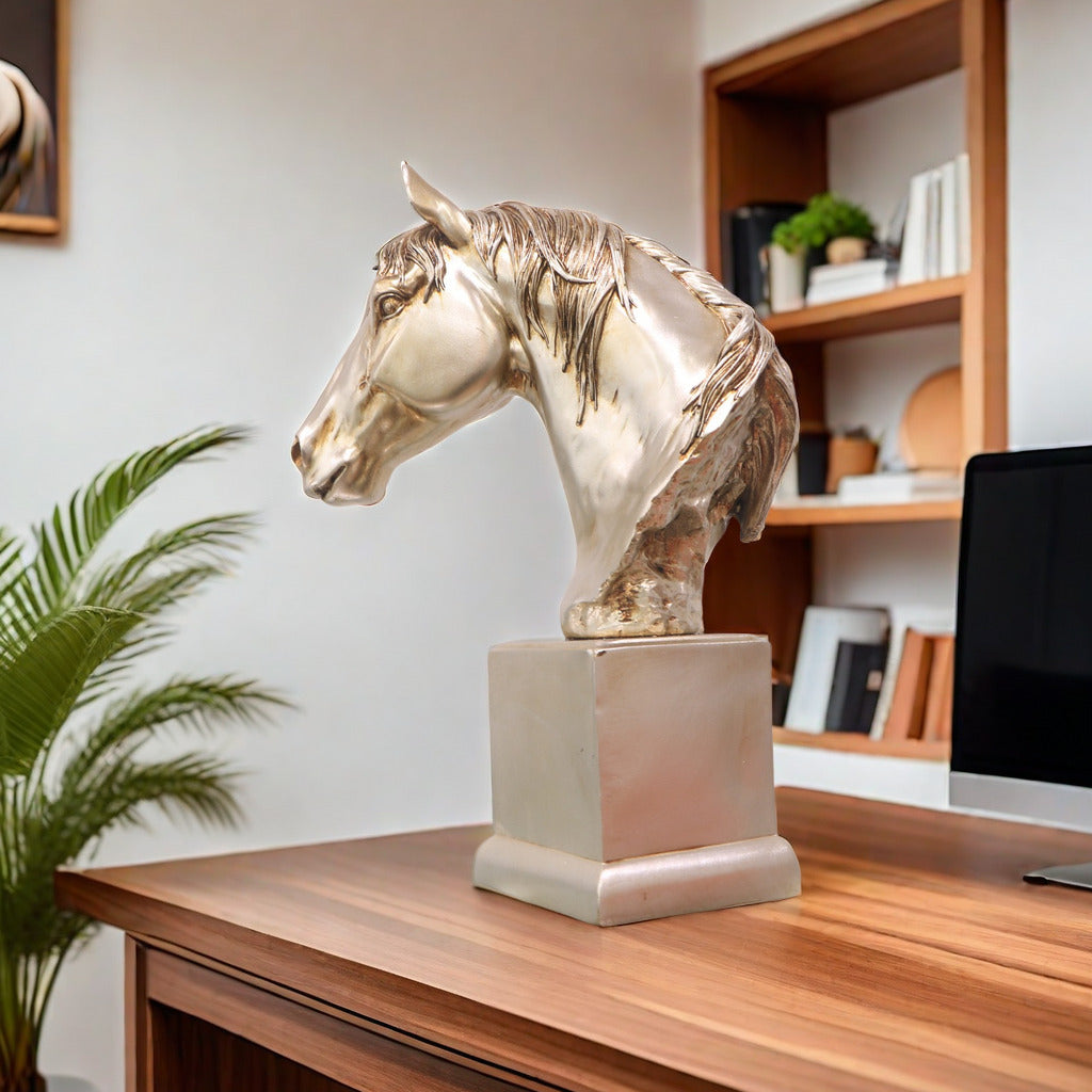 Elegant Horse Head Sculpture