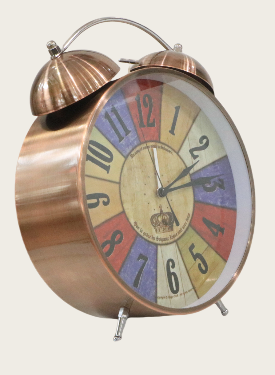 Vintage-Inspired Oversized Alarm Clock