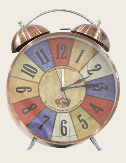 Vintage-Inspired Oversized Alarm Clock