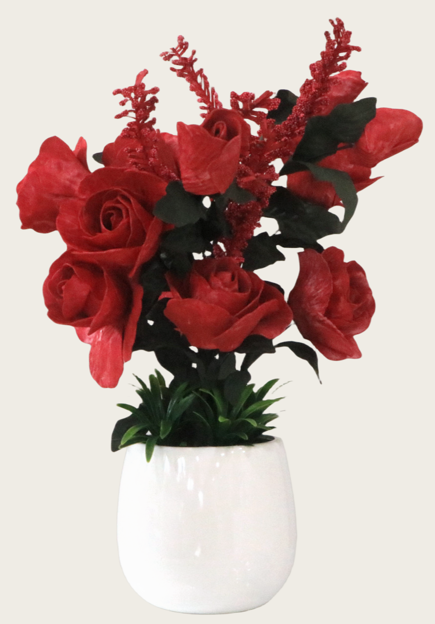 Vibrant Rose Artificial Flower