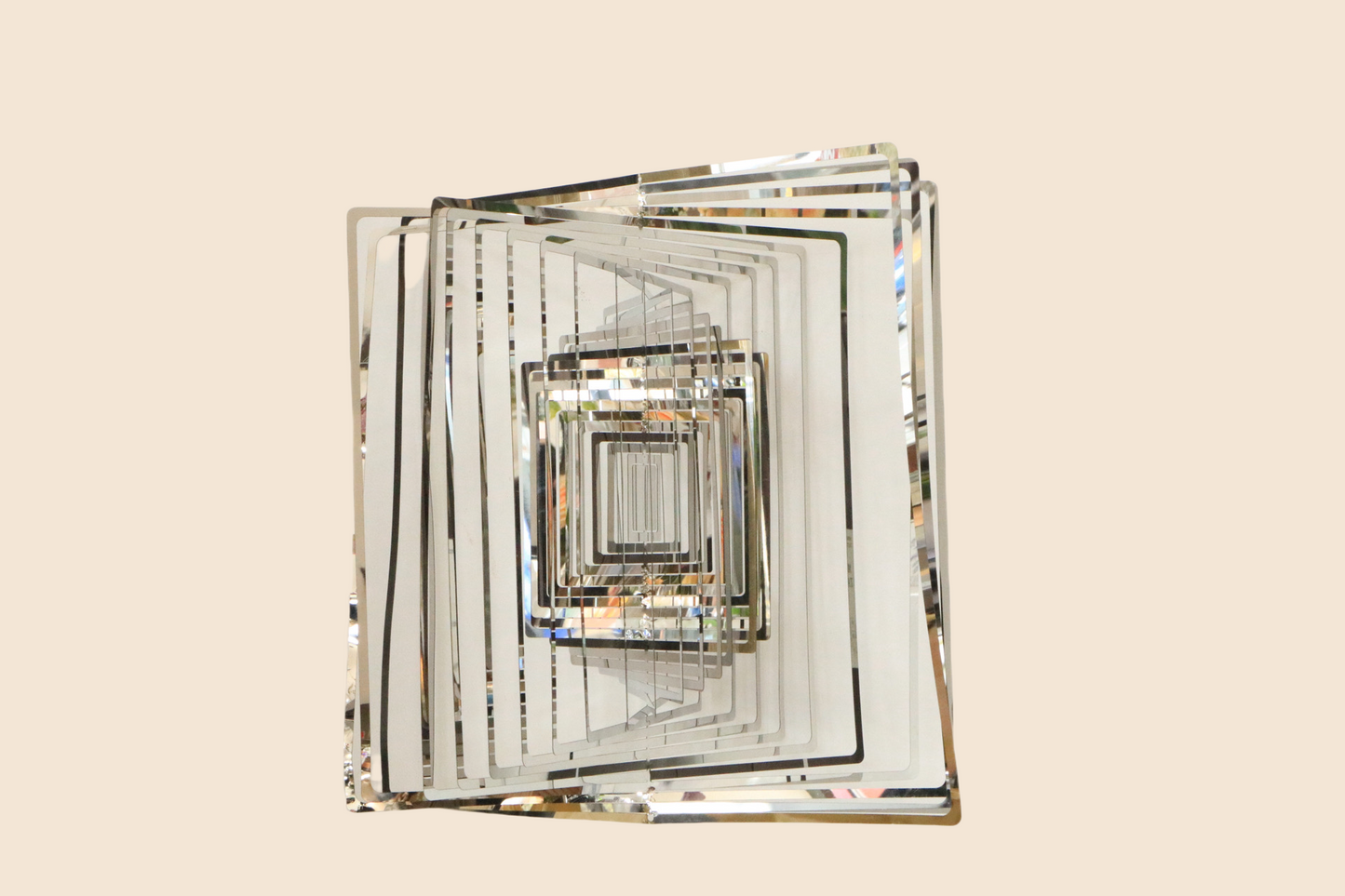 Square Kinetic Wind Spinner