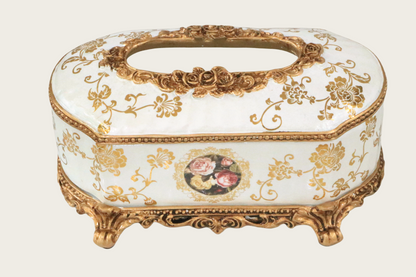 Vintage Floral Tissue Box