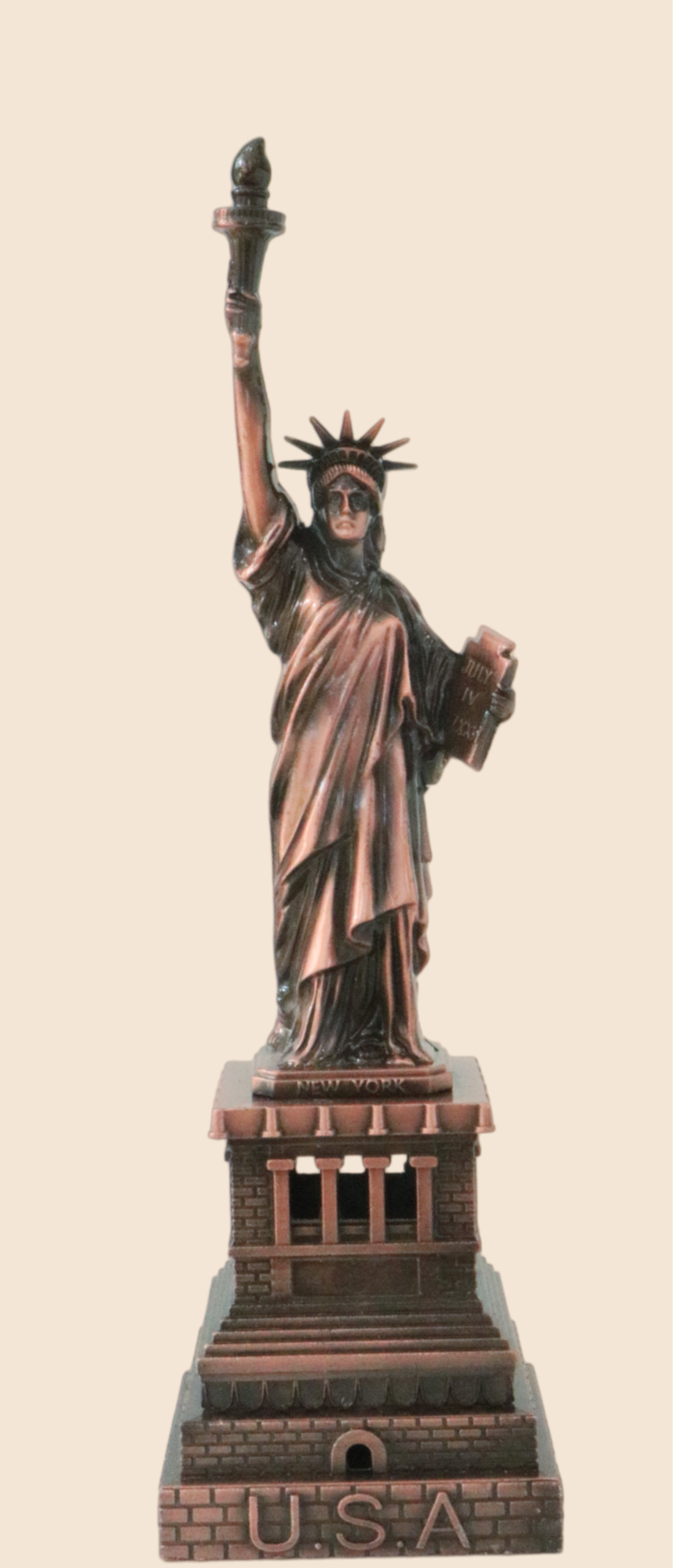Statue of Liberty Copper Replica Figurine