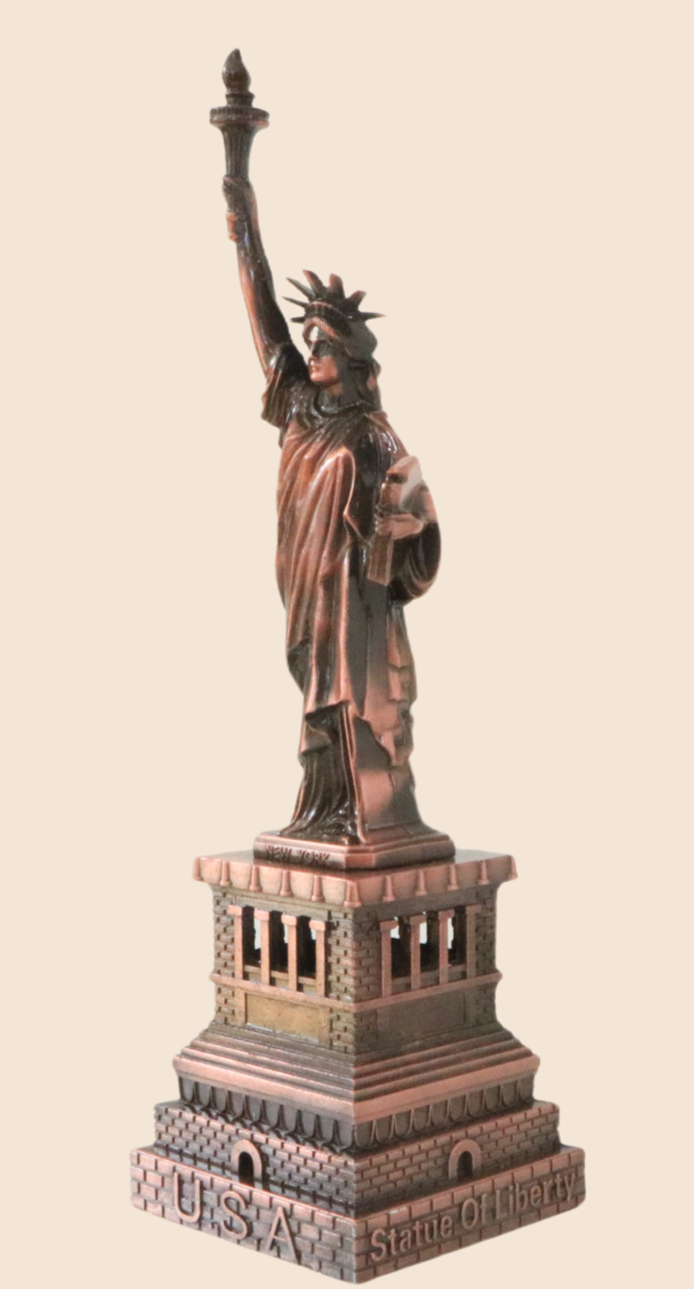 Statue of Liberty Copper Replica Figurine