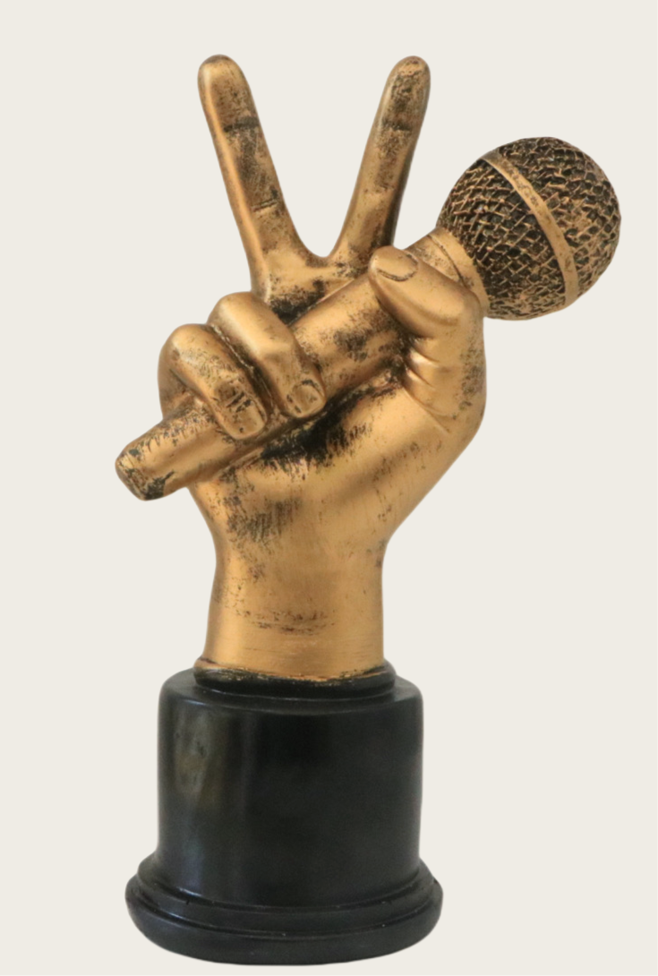 Vintage-Inspired Music Award Trophy